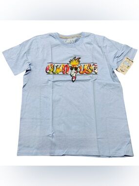 GOAT Kids' Light Blue Short Sleeve Graphic Tee size YXL BNWT